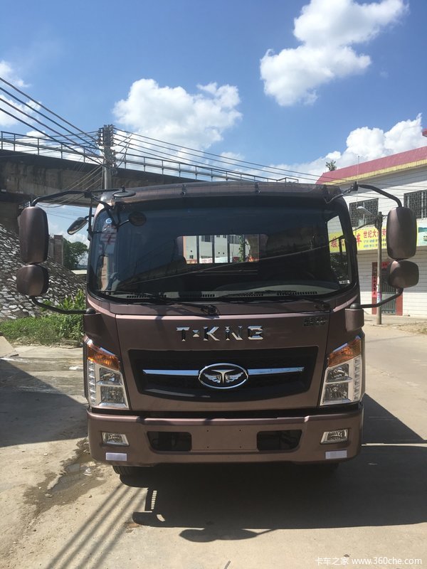 唐骏欧铃 t7系列 129马力 4.1米单排仓栅式轻卡(zb5040ccyudd6v)